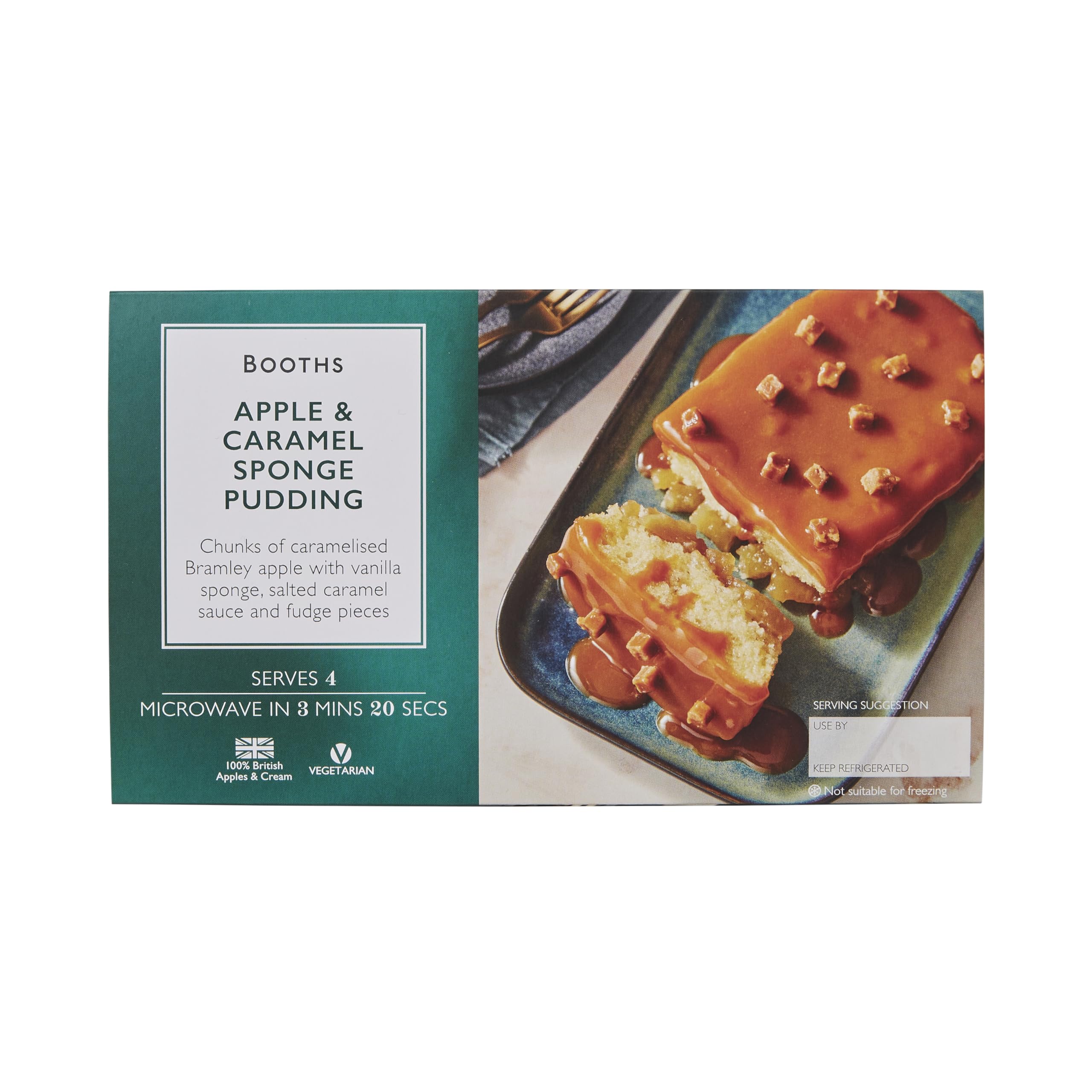Booths Apple & Caramel Sponge Pudding, 400g