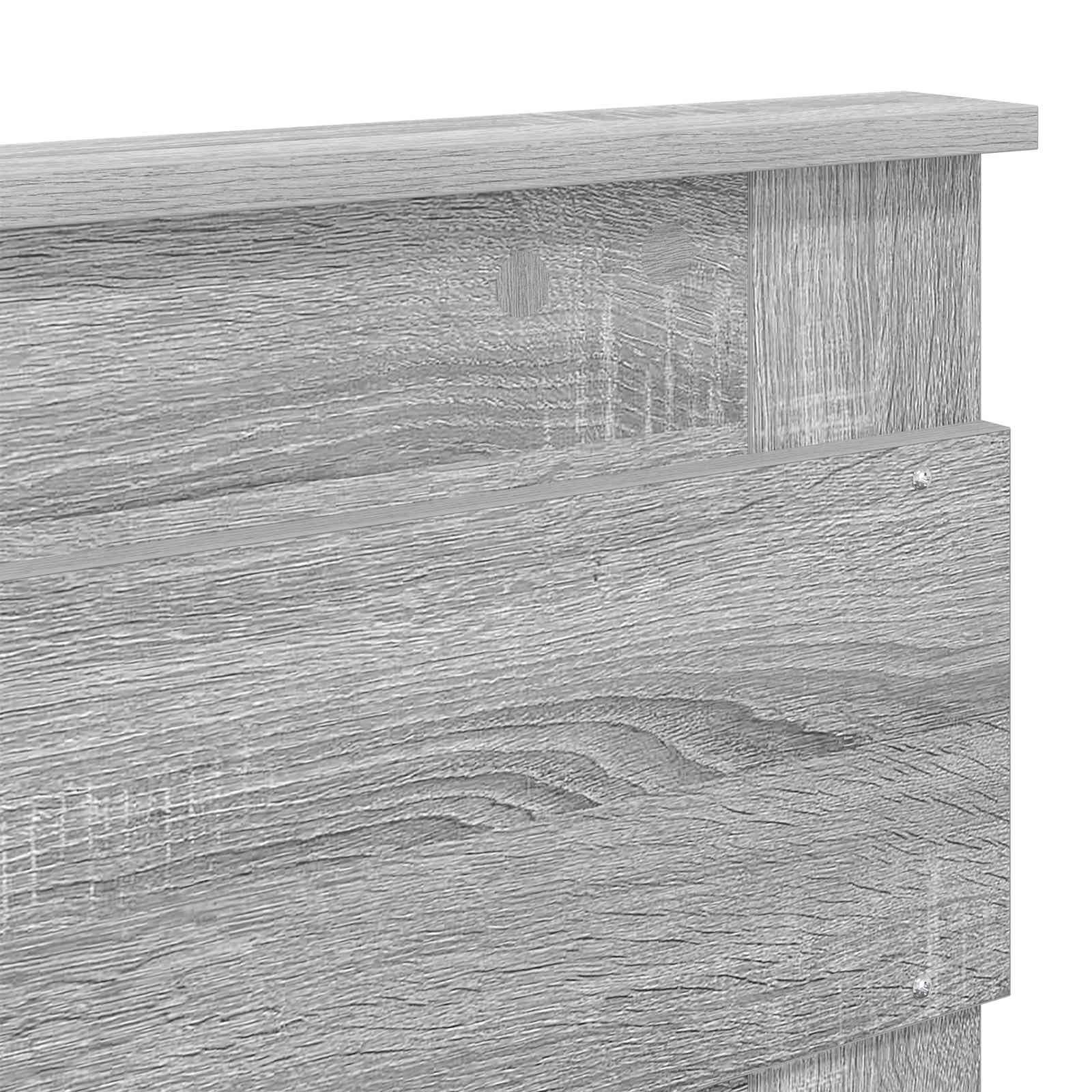 vidaXL Estructura de Cama con cajón Gris Sonoma 140 x 190 cm