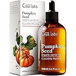 Gya Labs Pumpkin Seed Carrier Oil - 3.4 Fl Oz - for Hair, Skin, Face, Scalp & Body Massage