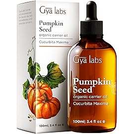 Gya Labs Pumpkin Seed Carrier Oil - 3.4 Fl Oz - for Hair, Skin, Face, Scalp & Body Massage