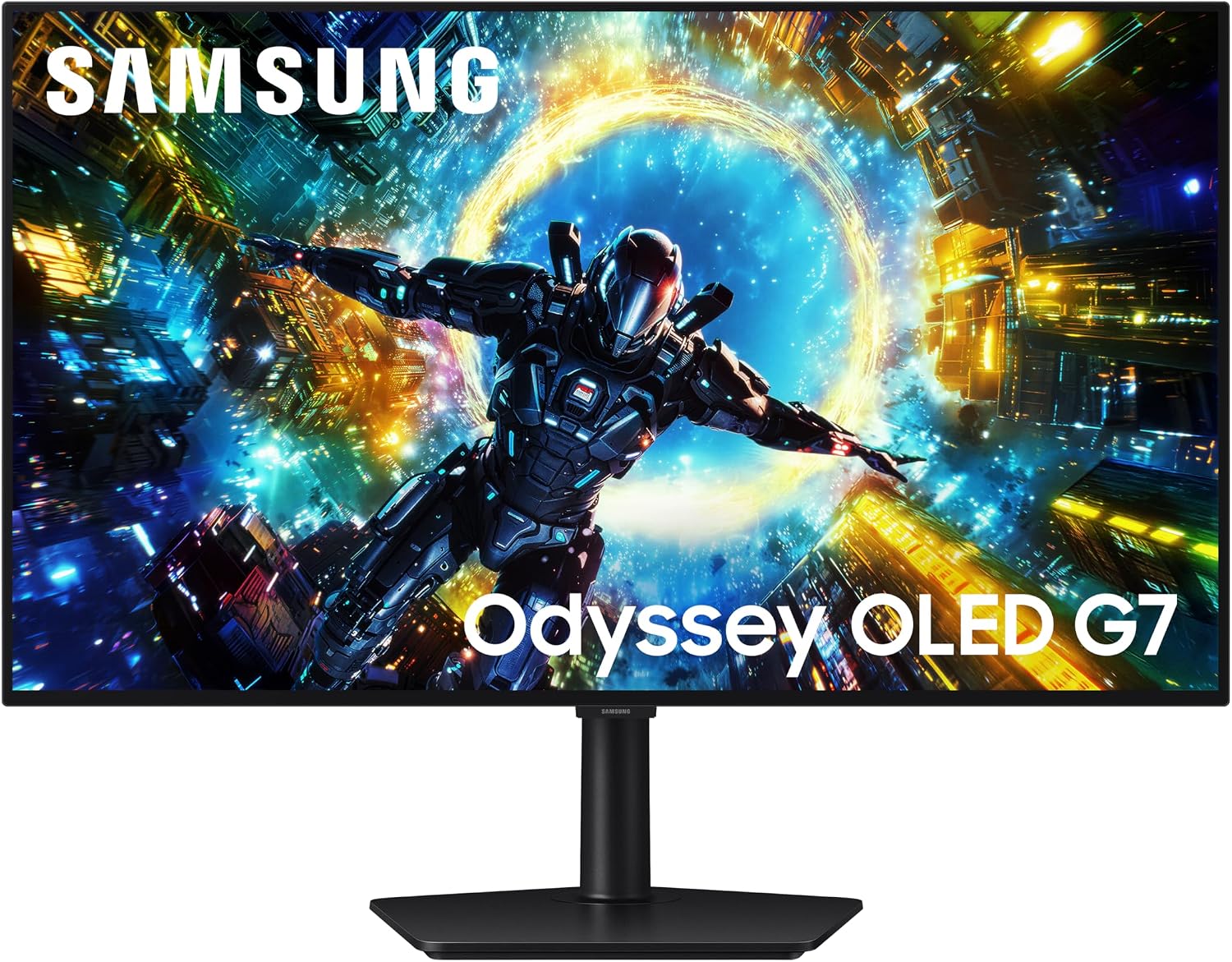 SAMSUNG 32 inch Odyssey G7 4K UHD OLED Gaming Monitor DLG 180 360Hz 0.03ms VESA DisplayHDR Trueblack 400 Freesync DP - (LS32HG730SNXZA) [Canada Version]