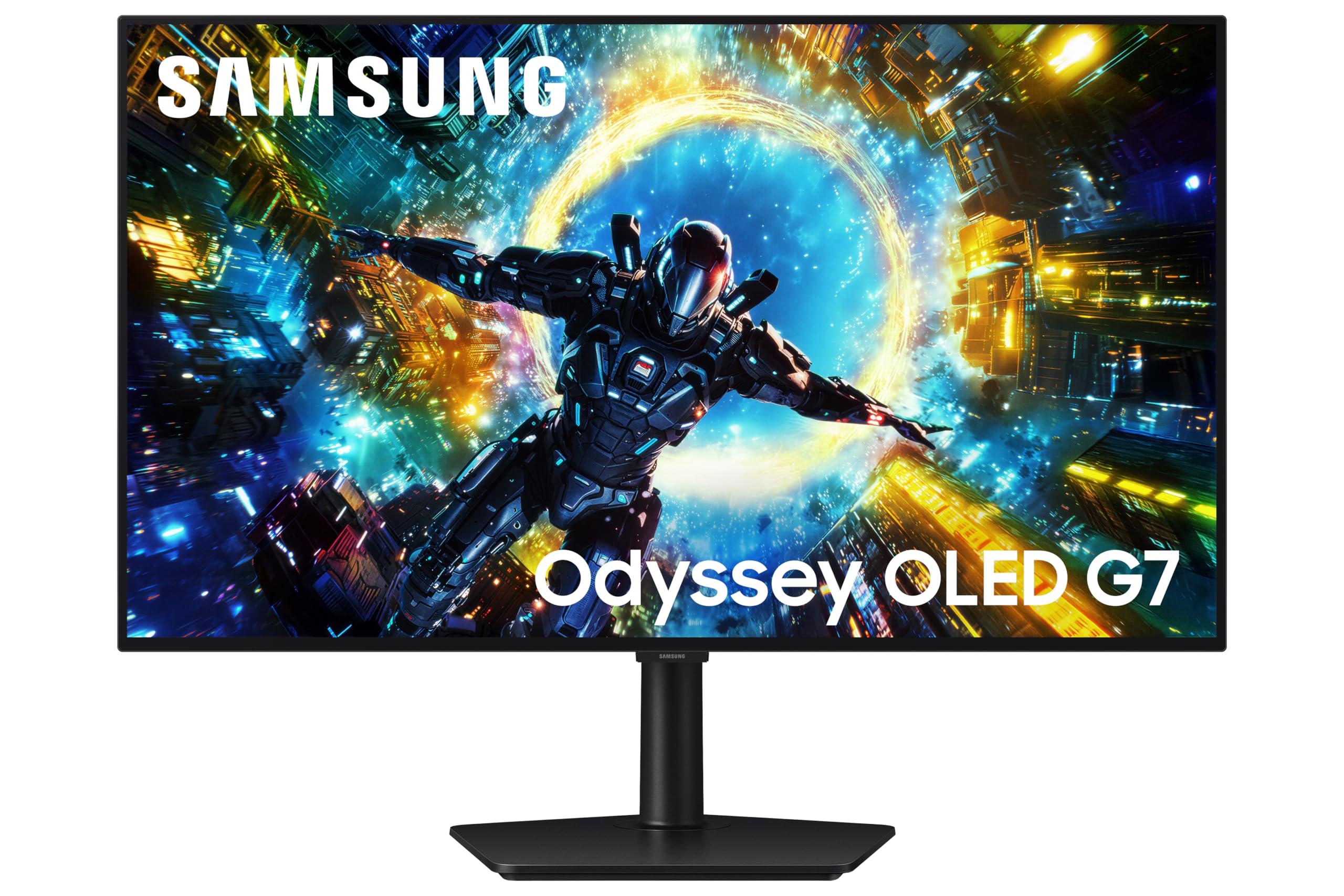 Samsung Odyssey OLED G73SH 32" 4K UHD Gaming Monitor, 0.03ms, Dual 330Hz 165Hz Refresh, Gsync Compatible, Freesync Premium Pro, HDMI 2.1, Displayport, 3840x2160, Height Adjust, LS32HG732SUXXU