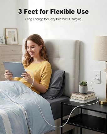 Micro USB Cable 3 FT for Android, 60W USB to Micro USB Cable, Fast Charging, USB 2.0 Micro Cable Android Charger Cord Compatible for Galaxy S6 S7 J7 Edge Note 5 Kindle PS4 MP3-Blue