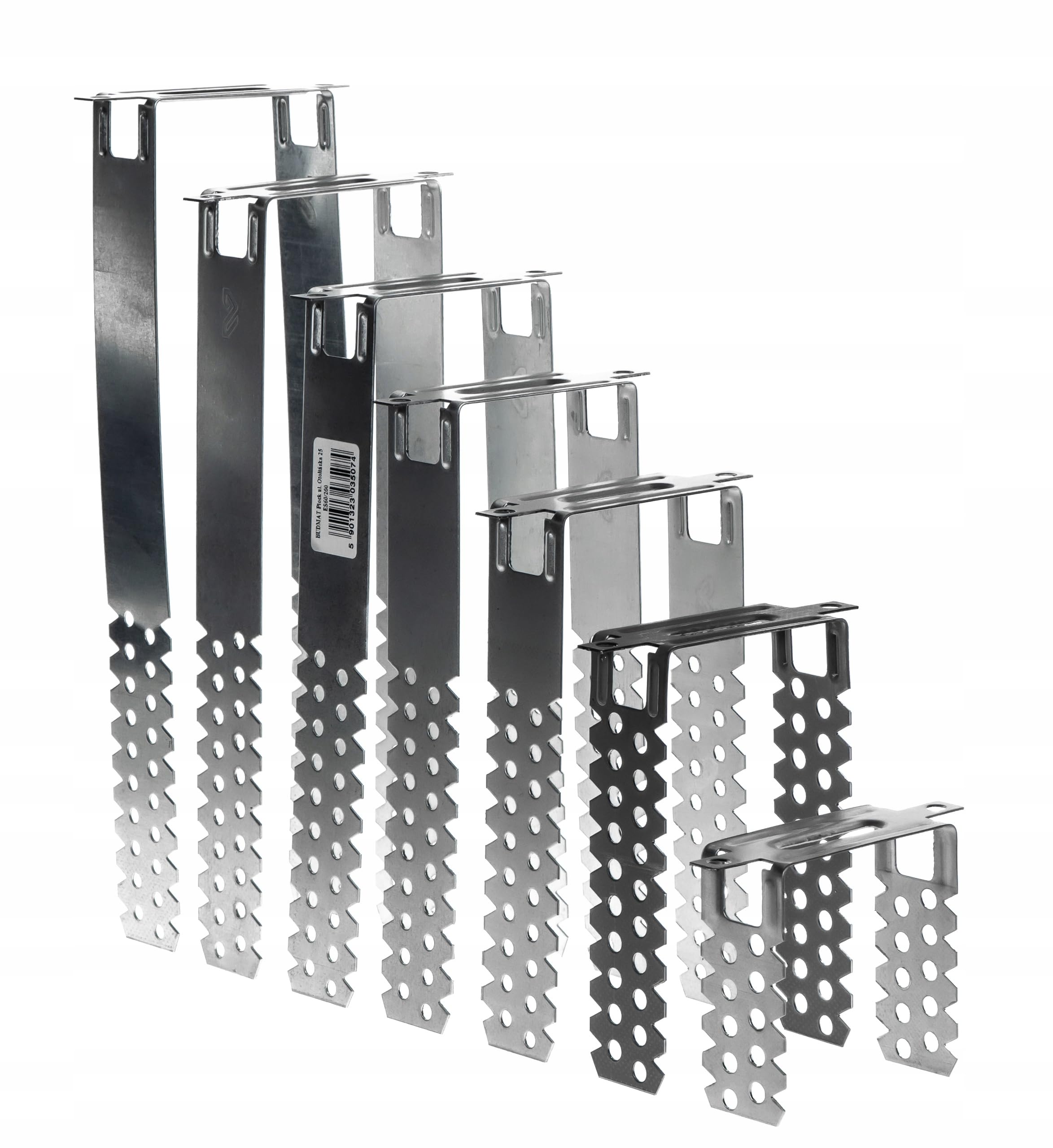 Knauf 100 colgadores directos de metal para techo, 75/125/175/225 mm, 0,8 mm (ES60/125 (125 mm)