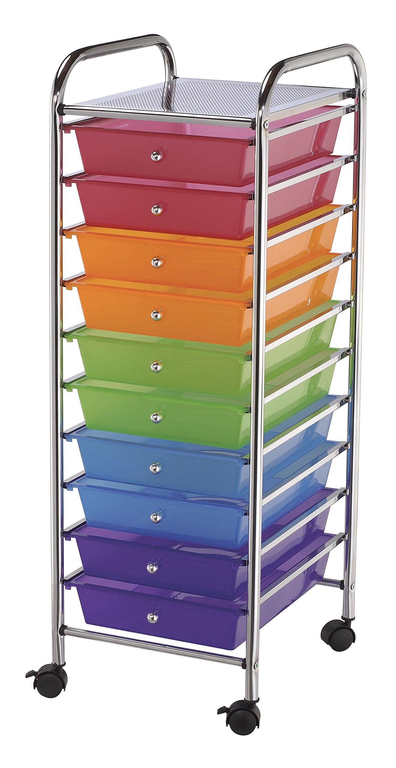 SC10MC Storage Cart 10-Drawer (Standard) Multi-Colored