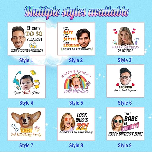 Miniatura 6 de Calcomanías temporales personalizadas, tatuajes personalizados con nombre, fecha y fotos de tu amor para fiestas, Halloween, Navidad, calcomanías