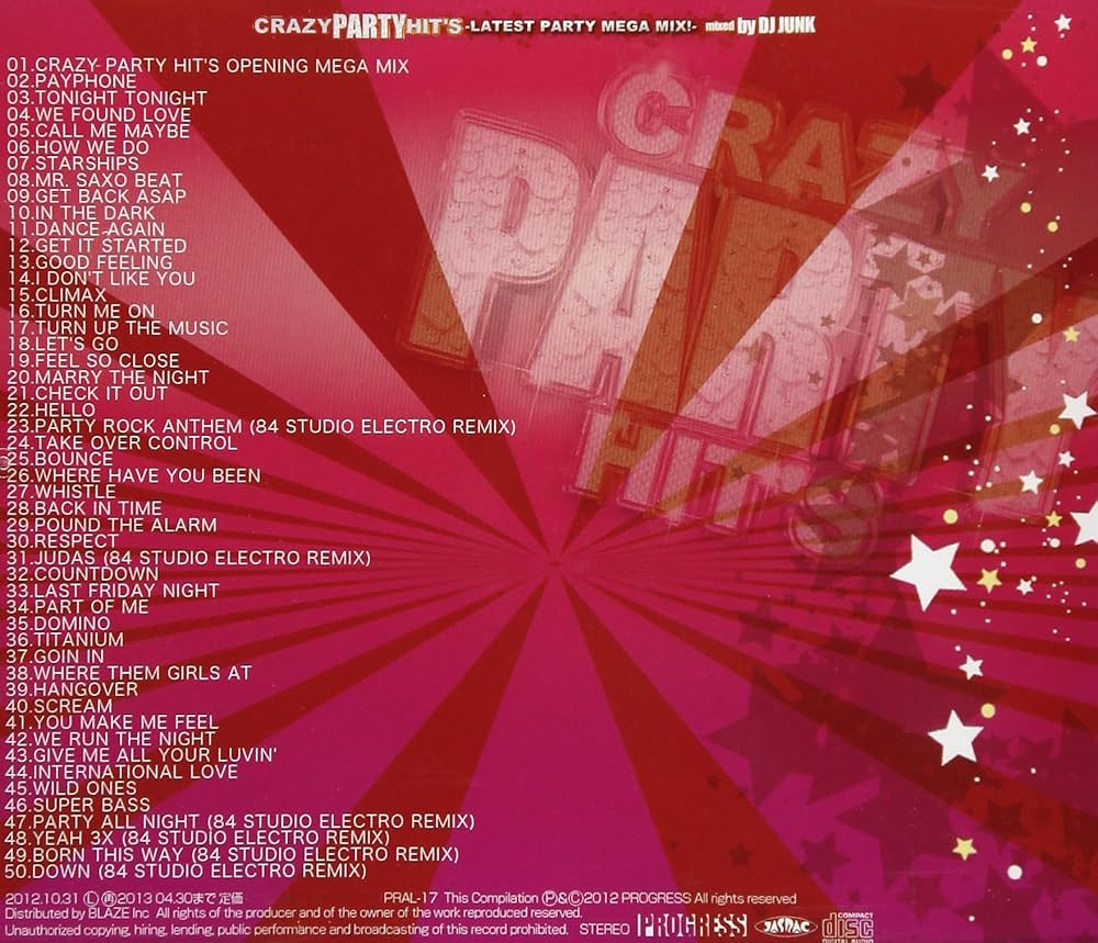 Crazy Party Hit's -Latest Party Mega Mix!-: Amazon.ca: Music