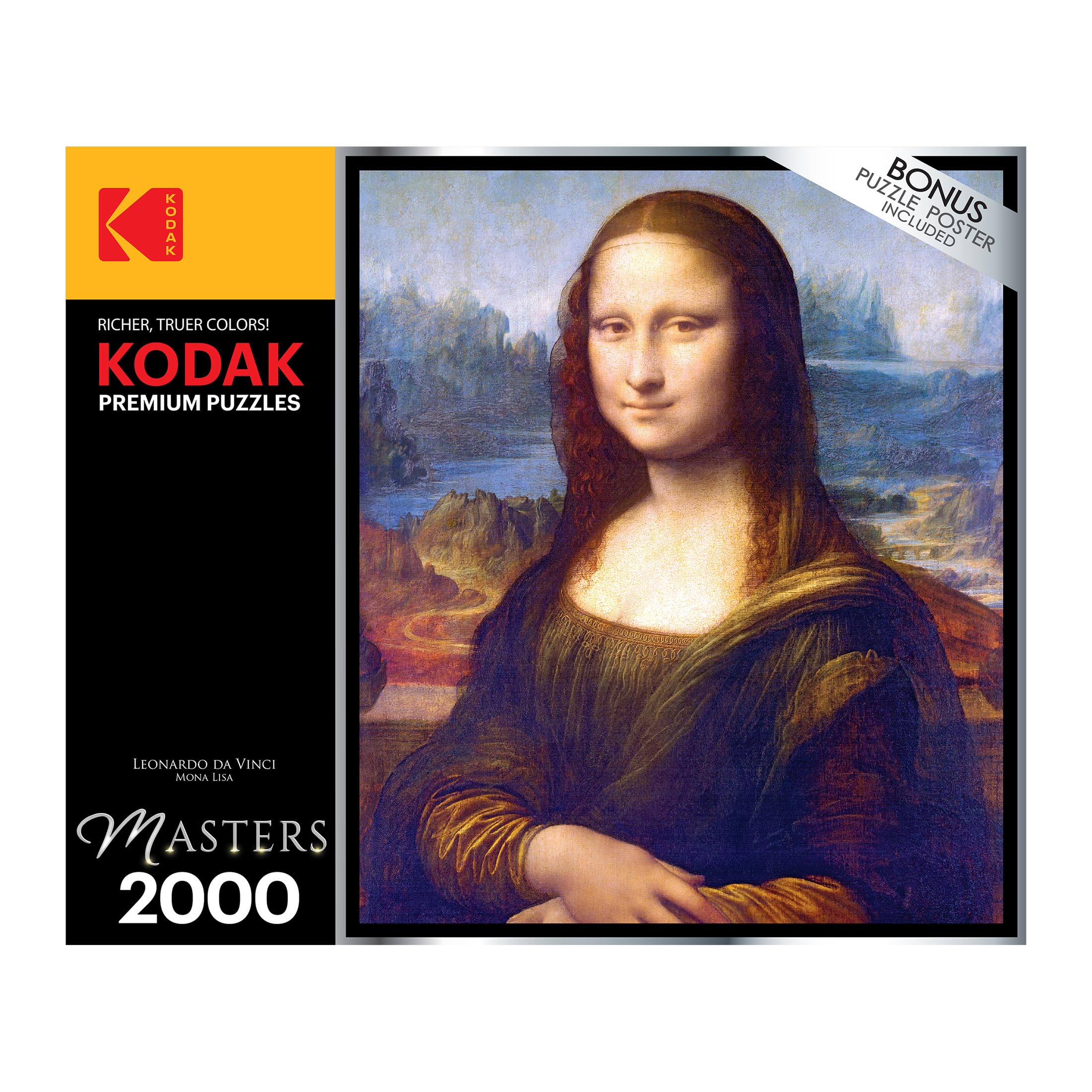 Amazon.com: RoseArt Kodak Premium Masters Mona Lisa 2000 Piece