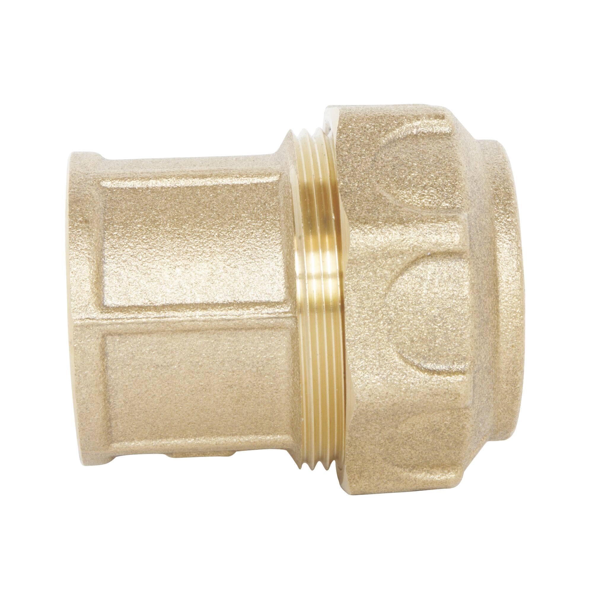 Blocco Vassoio Dado In Ottone Gross - Femmina 20/27, 2 Pezzi - Per Collegamenti Idraulici Acqua E Riscaldamento - Foto 8