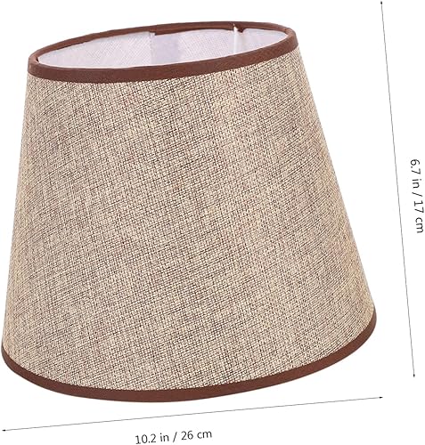 Vista 72 de GANAZONO Pantallas de lámpara de tambor – Pantalla de tela para lámpara de mesa/lámpara colgante de suelo, lino natural hecho a mano clásico moderno