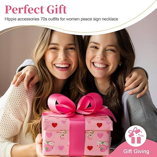 Miniatura 7 de Accesorios de disfraz hippie para niña de los años 60 y 70
