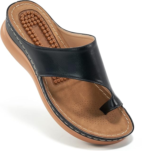 Wedges Shoes for Women Sandals Comfortable Orthopedic Sandals Women Flip Flops Dressy Summer Walking Wedge Shoes
