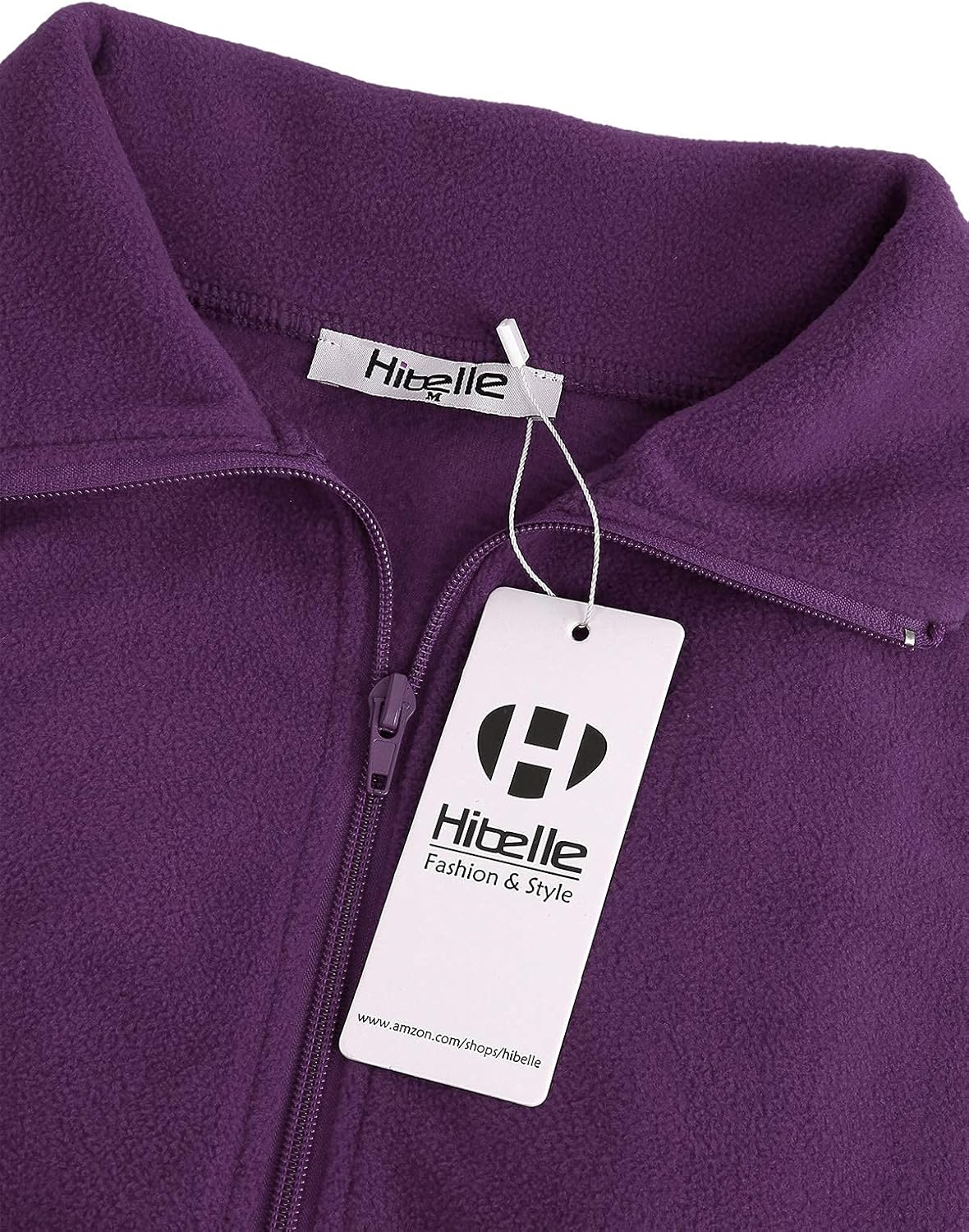 Hibelle Women's Outdoor Full-Zip Thermal Fleece Jacket with Pockets - Image 4