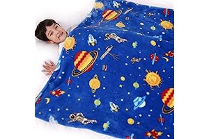 Lukeight Boys Throw Blanket - A Cosmic Comfort for Little Explorers