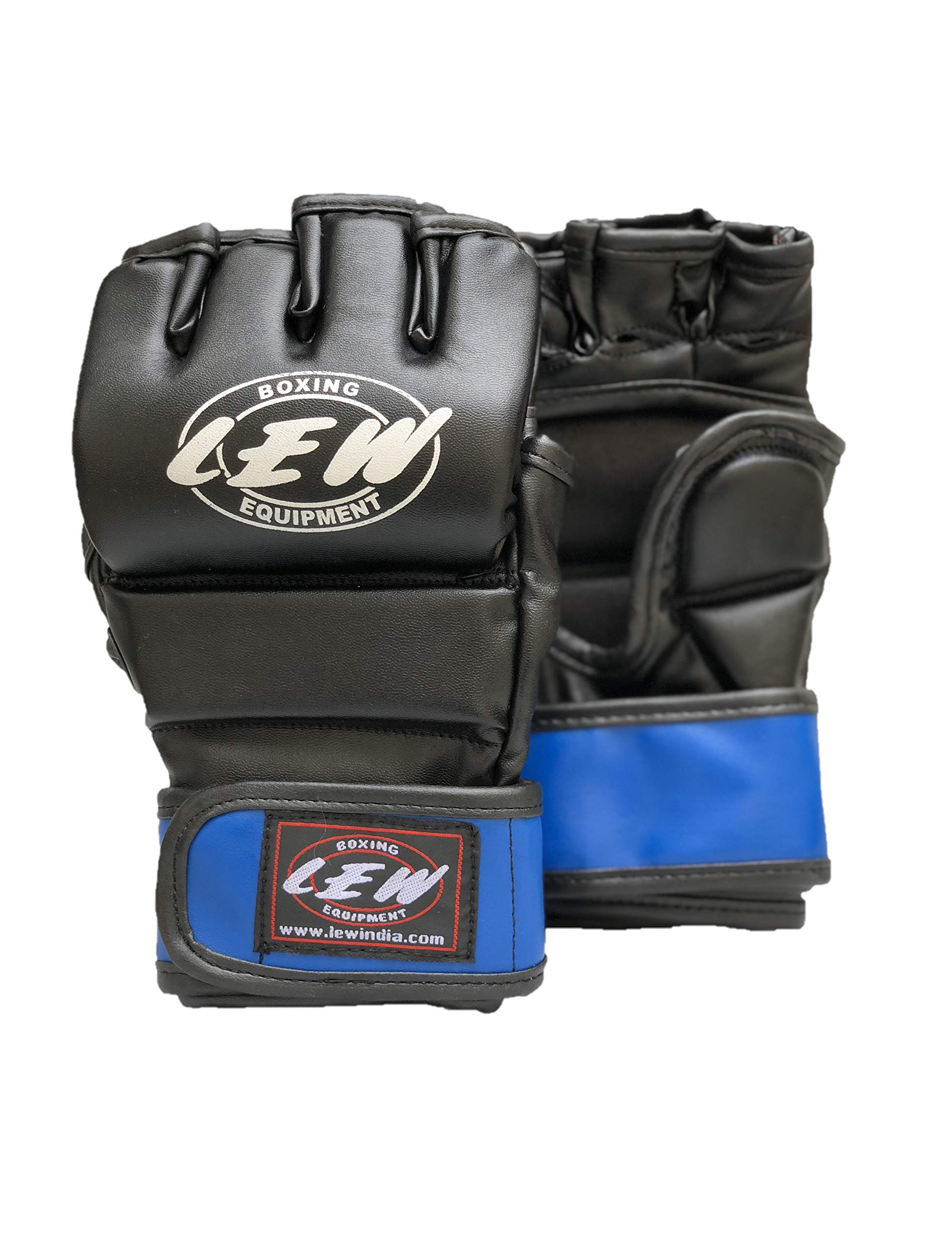 LEW Black/Blue Fight/MMA/Muay Thai Thumb Protection Grappling Gloves (Black/Blue, Large/X-Large) (B08JD7QRXF) Amazon Price History, Amazon Price Tracker