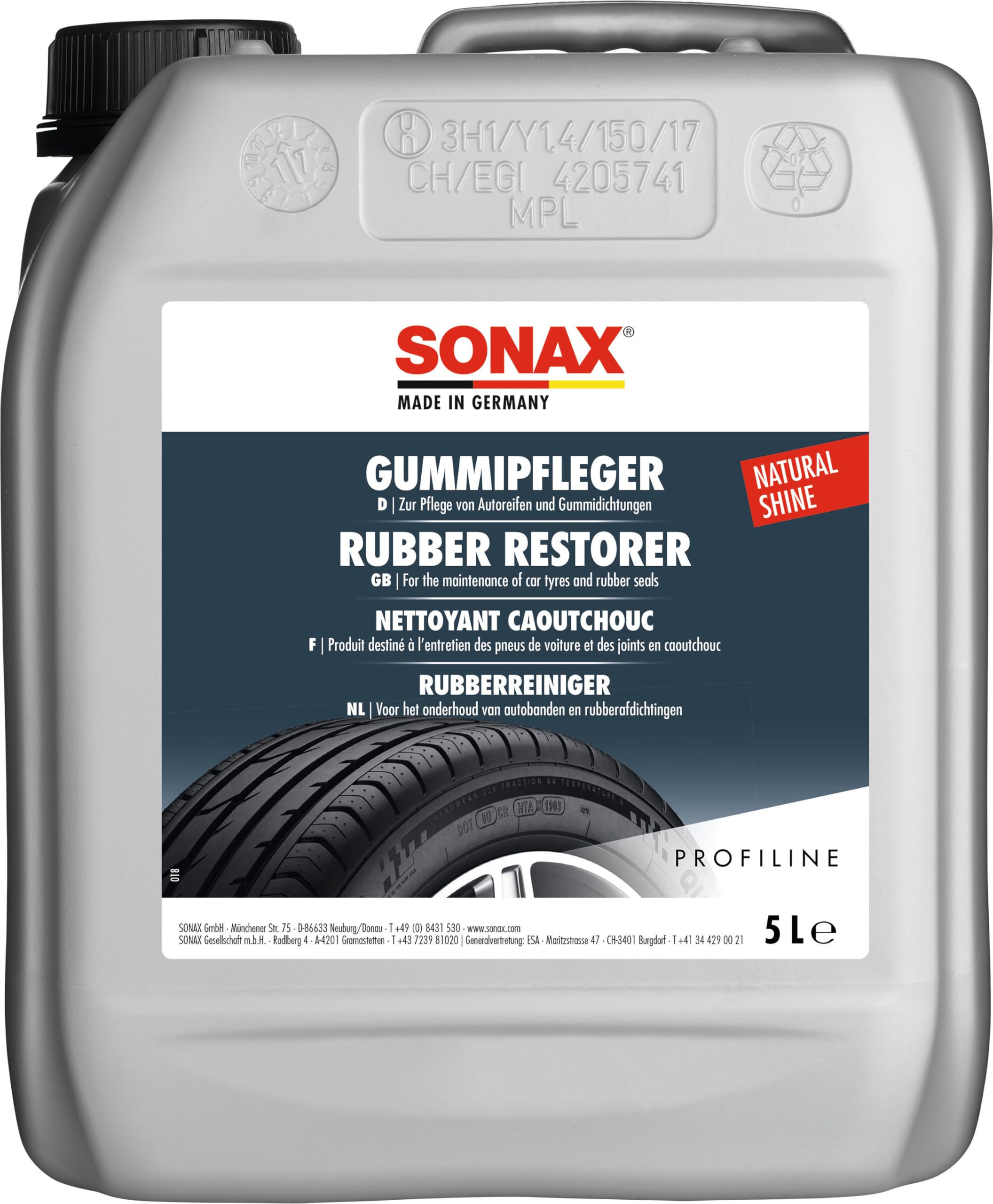 SONAX PROFILINE GummiPfleger (5 Liter)
