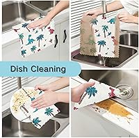 Vista 65 de Juego de 6 paños de cocina reutilizables súper absorbentes para lavar platos, autos y hogar, lavables a máquina