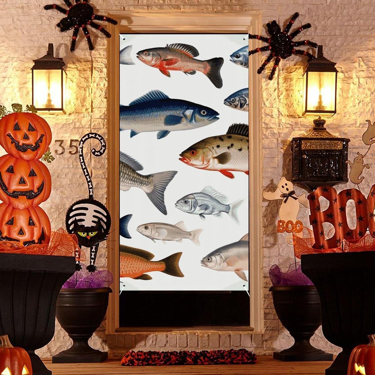 Different Fish Decoration Door Banner Welcome Door Cover image 4