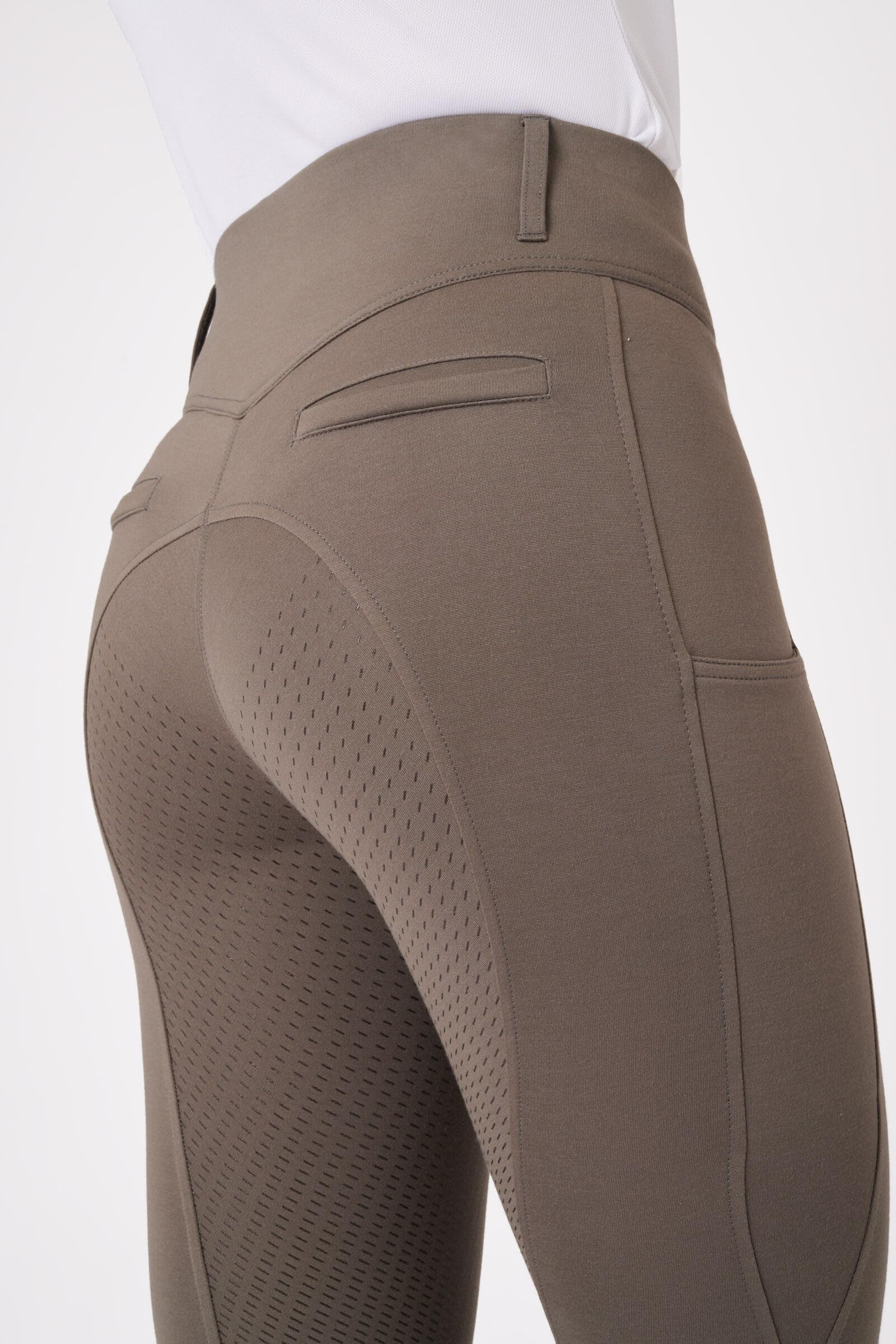 HORZE Pantalones de equitación para Mujer Mira, Leggings de Montar con Bolsillo para el móvil y Asiento Completo
