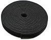 Reusable Fastening Tape Cable Ties 3/4 Inch Double Side Hook Roll (5 Yard, Black)