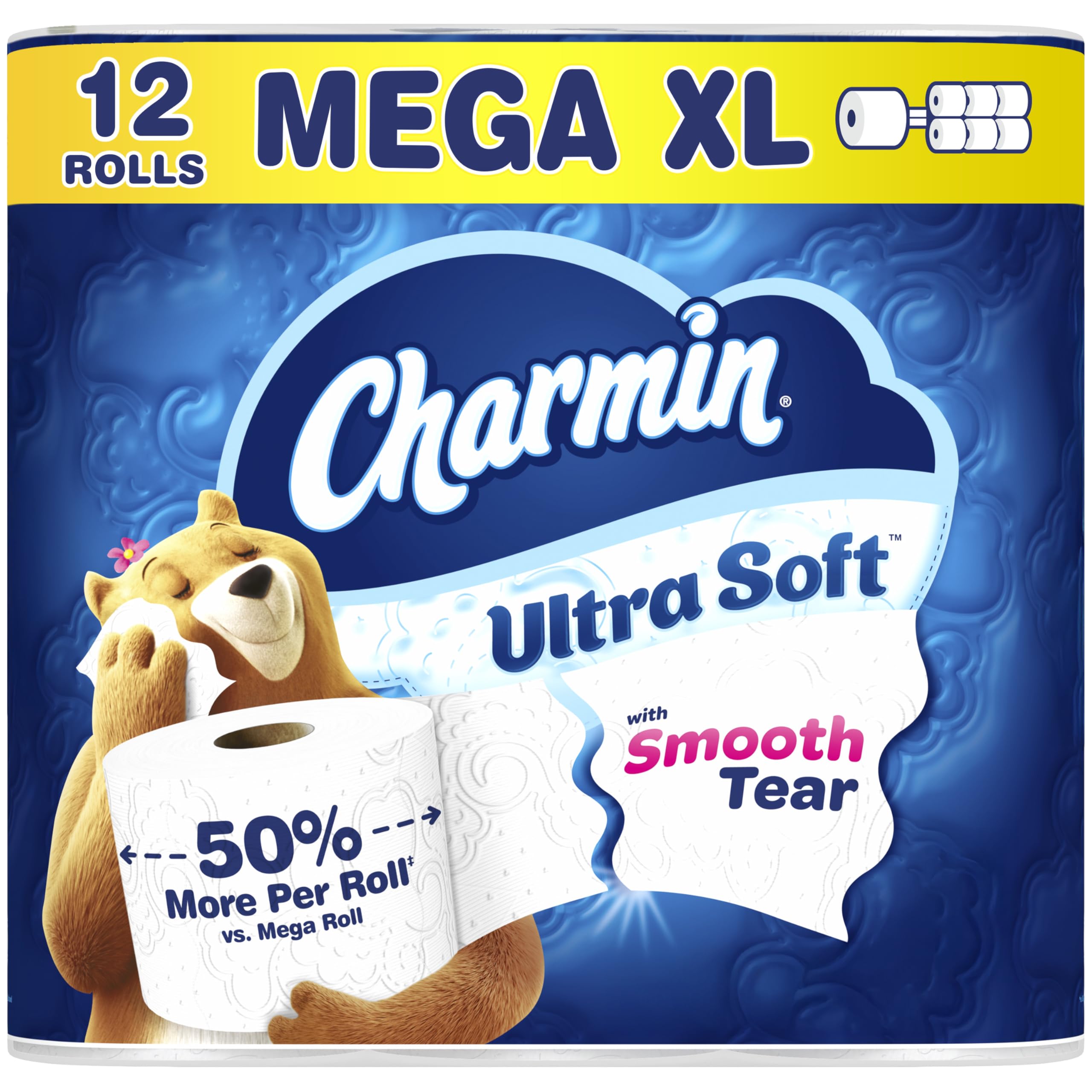 Charmin Ultra Soft Toilet Paper 12 Mega XL Rolls, 336 Sheets Per Roll