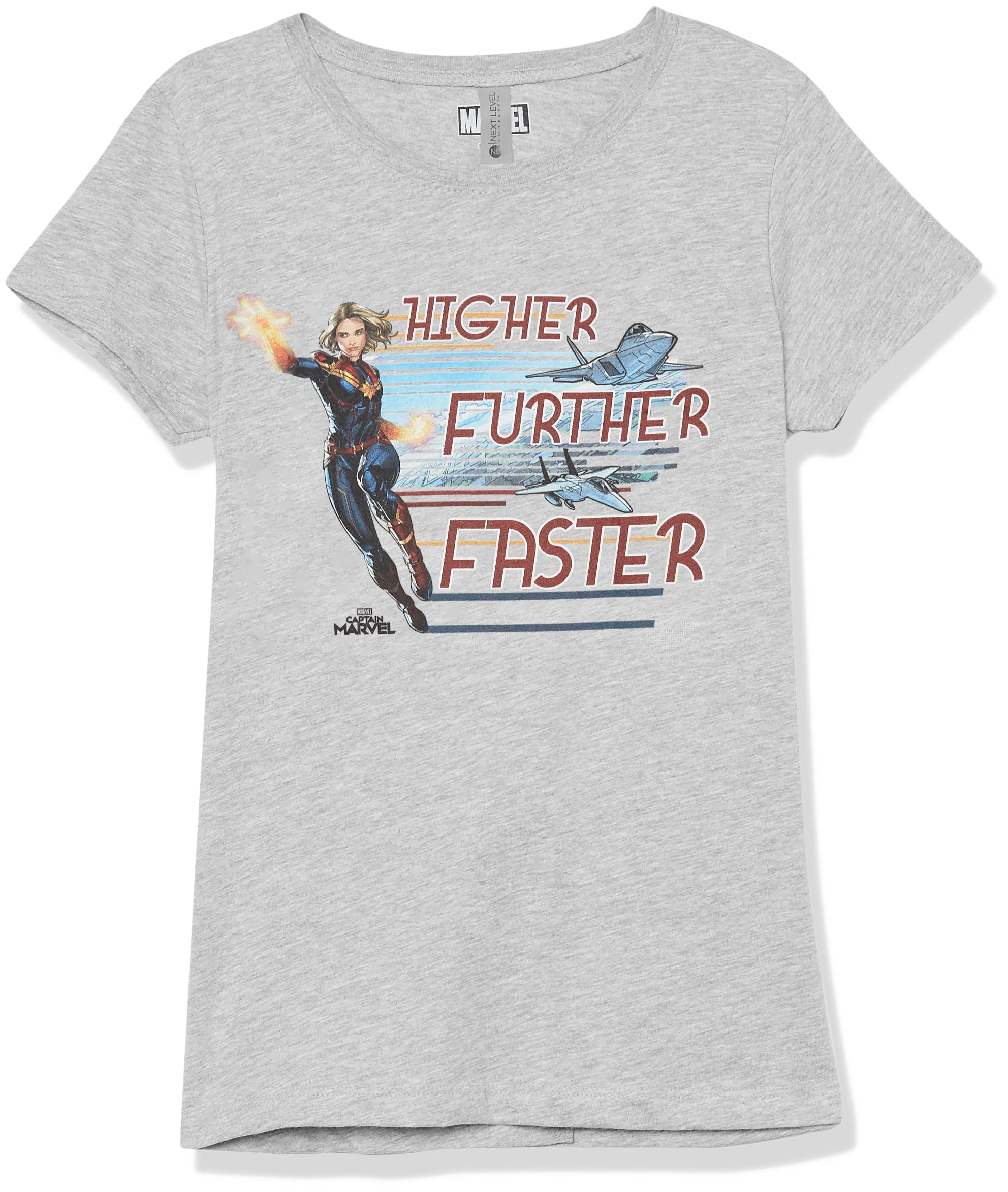 T-shirt Marvel fille Stream Jets Athletic Heather taille L
