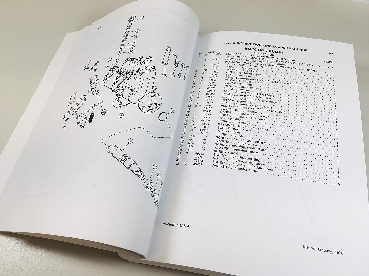 Parts Catalog Manual For Case 580C Loader Backhoe Philippines Ubuy