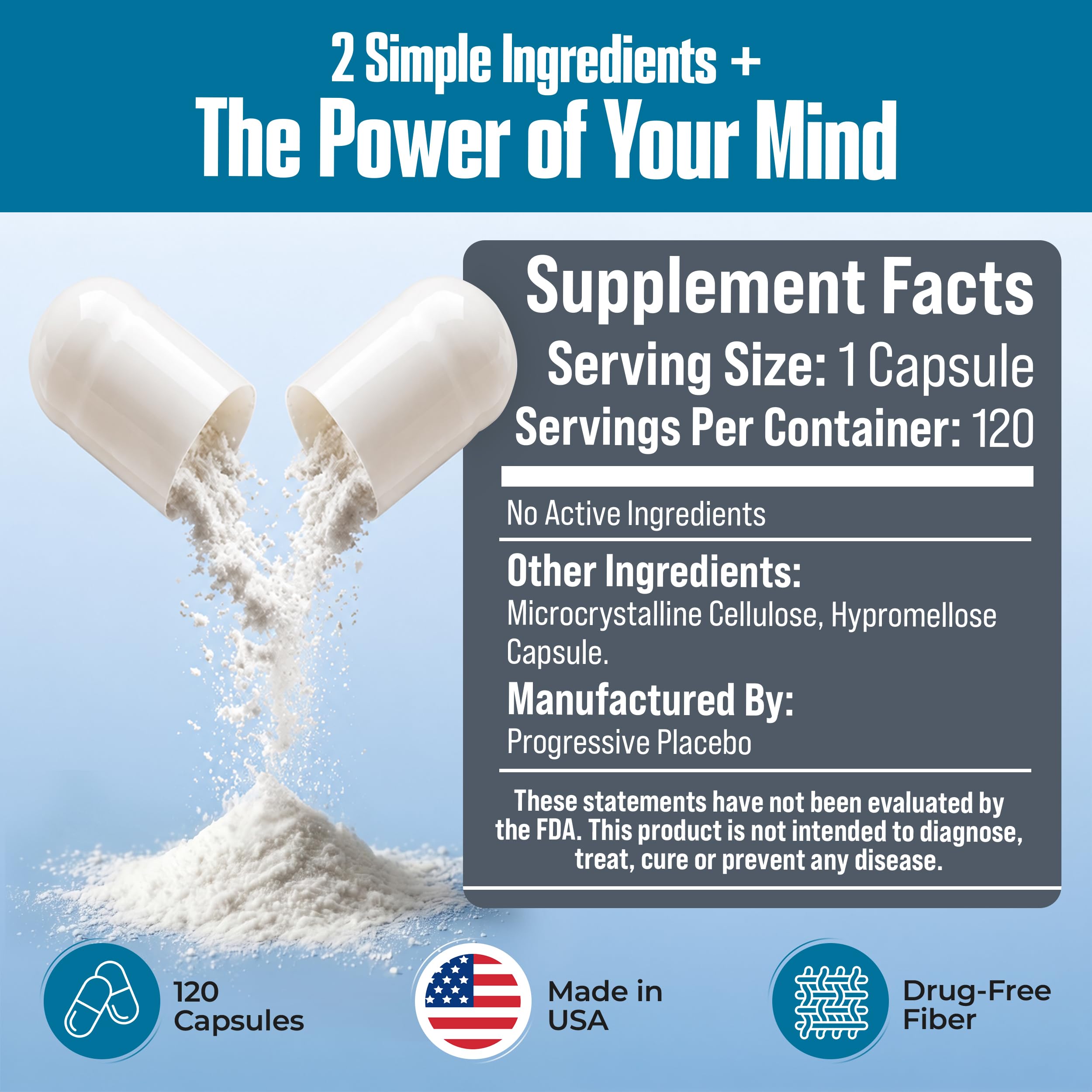 Amazon.com: Píldoras de placebo Magic Bullet - Placebo honesto