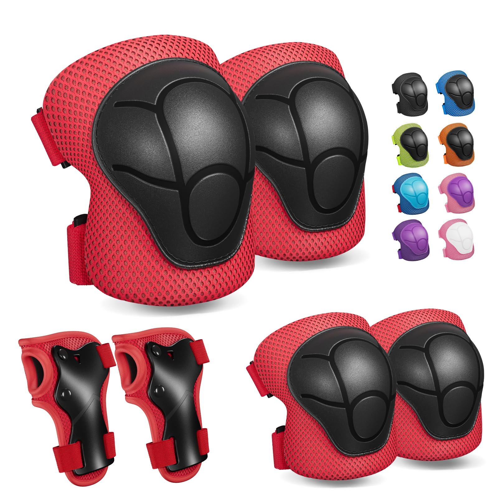 CKE Genouillères enfants de 3 à 8 ans protection roller enfant protection velo genouillères et coudières ensemble d'équipements de protection pour le skateboard, le cyclisme
