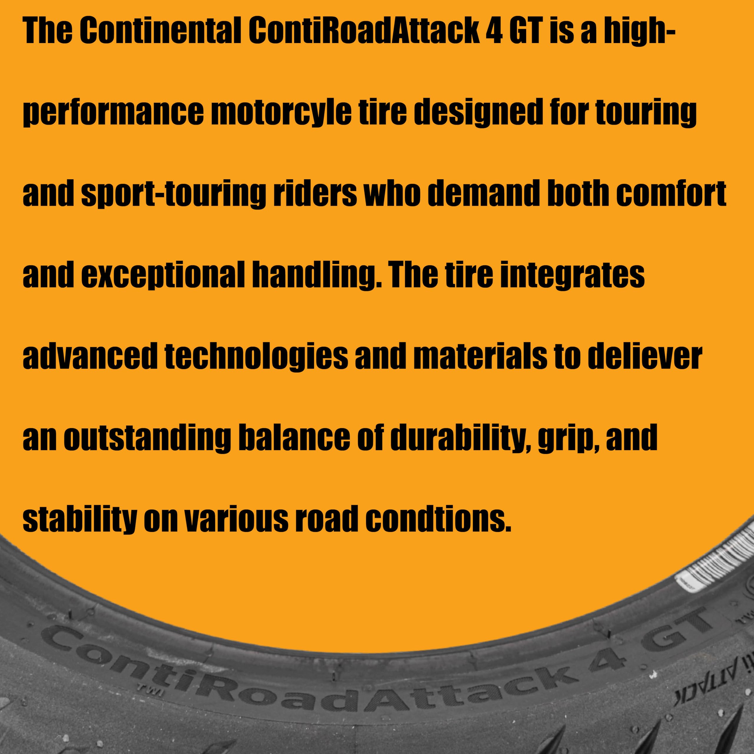 CONTINENTAL Opony motocyklowe 190/55 ZR 17 M/C TL (75W) CONTIROADATTACK 4 GT