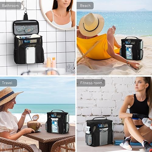 Miniatura 7 de Neceser para ducha, neceser para dormitorio universitario, esencial para niñas, niños, niños, neceser colgante para baño, universidad, campamento,