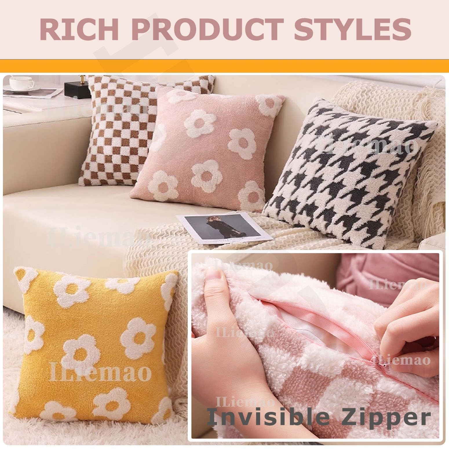 Copri Cuscini 50x70 per Divano Set di 2 40x70 Copricuscino 50x80 Elasticizzato Con Cerniera, Federe Moderne Per Camera Da Letto Divano Decorativo Velluto A Coste Elegante Lavabile(1385,150x50 CM 59x20
