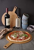 Vista 5 de HENDI Tabla de pizza, pala para pizza, cáscara de pizza, tabla de pizza, tabla de servir, con asa, apta para lavavajillas, diámetro 254 x (alto)