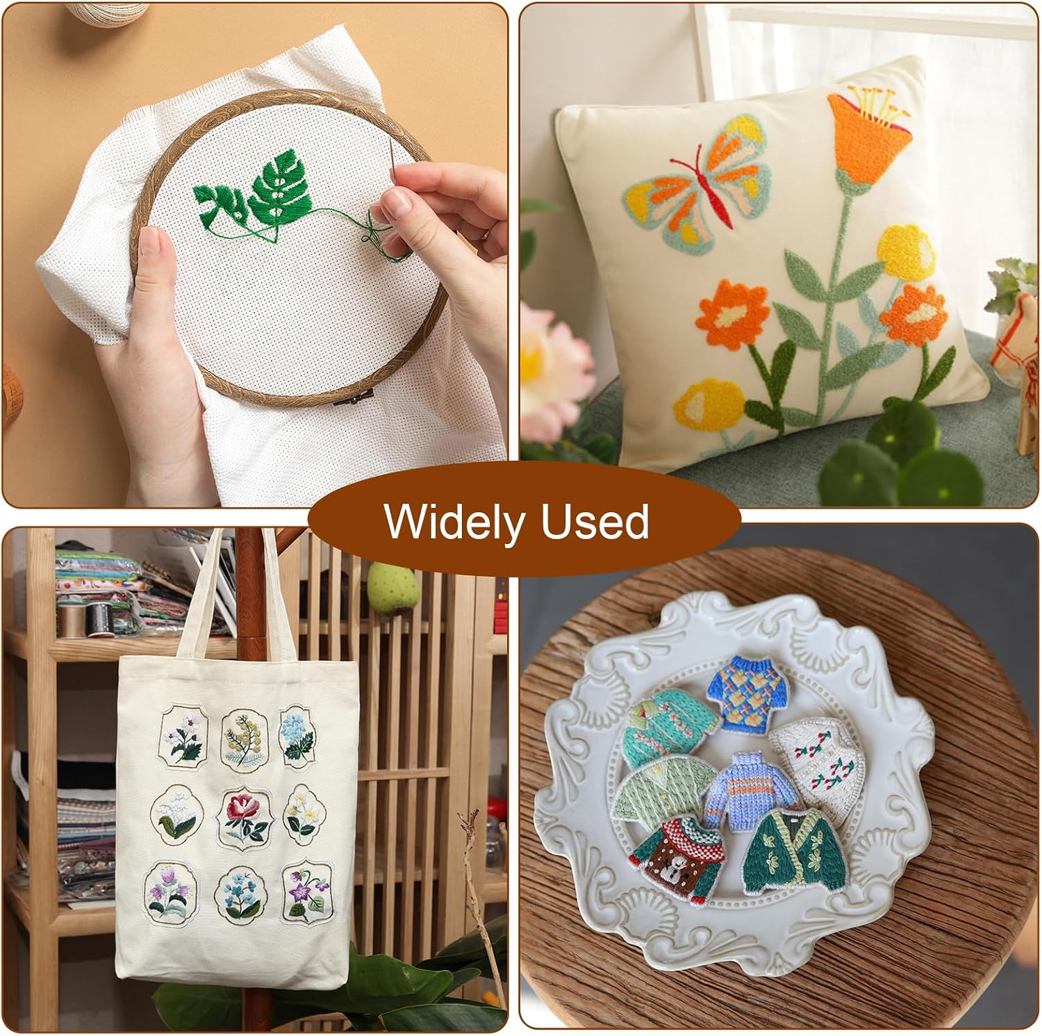 Create Any Cross Stitch Project – Eunice 59"x39" Large 14 Count Aida Cloth, Soft Natural Cotton Embroidery Fabric for Beginners, DIY Gifts, Home Decor, Wall Art & Crafts