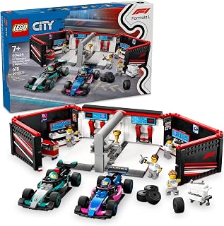 LEGO City F1 Garage & Mercedes-AMG & Alpine Cars Toy
