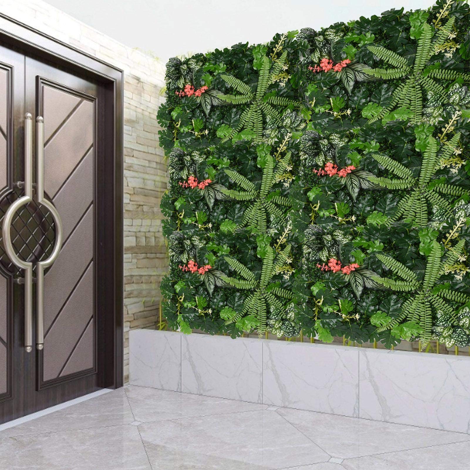 Panneaux De Plantes Artificielles, Mur Gazon Artificiel, Panneau Plante Artificielle Murale, Haie Artificielle Le Mur Vegetal Interieur Artificiel, Pour Mariage Ou Decoration Interieure DIY Pelouse