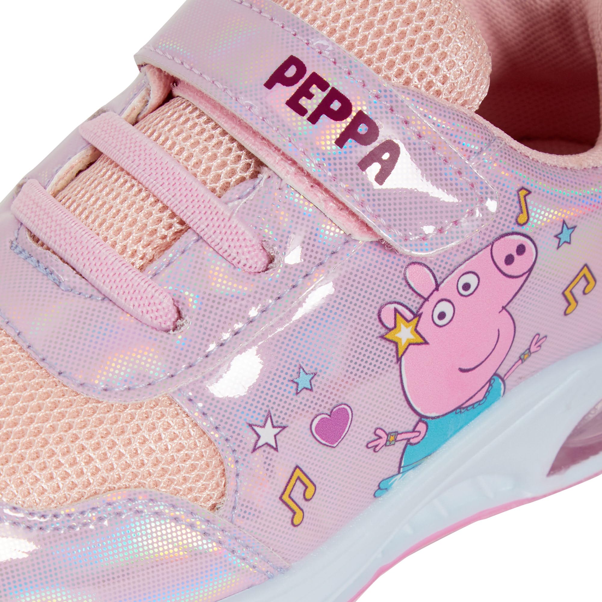 Peppa Pig Scarpe da ginnastica da bambina con luci lampeggianti, colore rosa