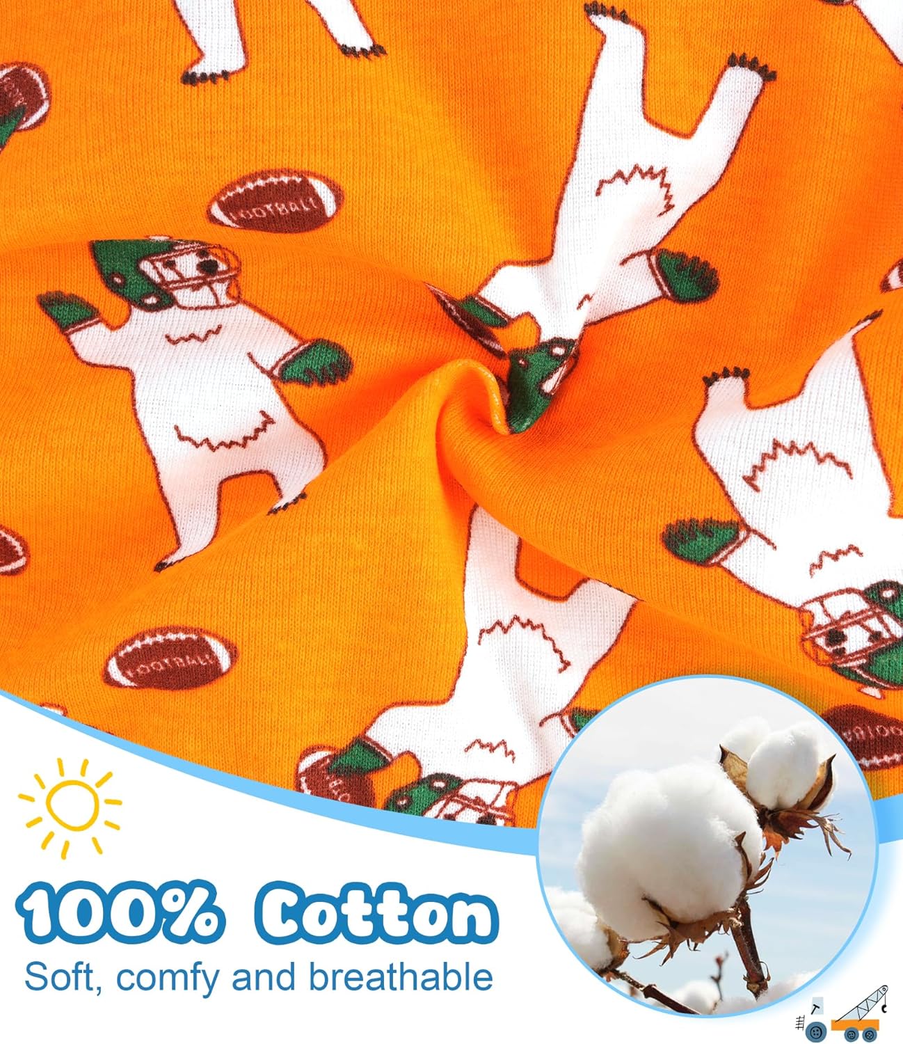 100% Cotton Soft Boys Briefs Size 2T-12Yrs Underwear (6-Pack) - Image 2