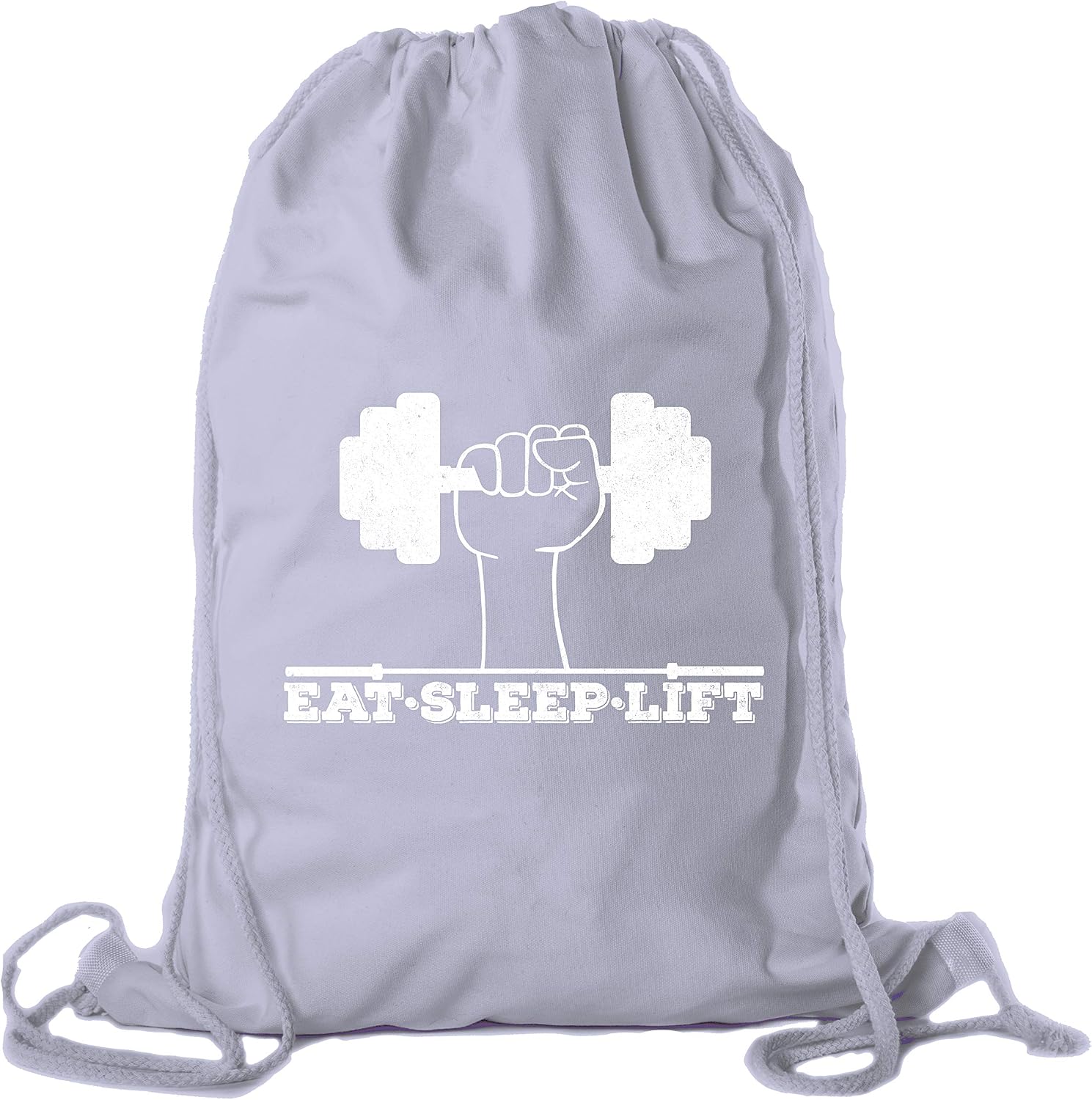 Mato & Hash Cotton Motivational Gym Quote Bag, Gym Backpack with Inspirational Gym Quotes
