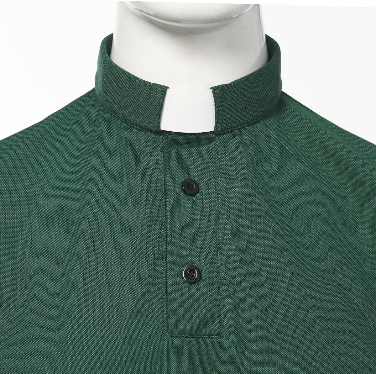 Men's Clergy Tab Collar Polo Shirt Short Sleeve Pastor Minister Preacher Shirt