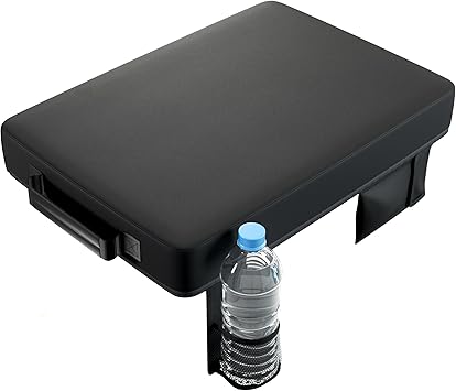 Alpcour Portable Extra Thick Stadium Seat Cushion Bleacher Cushion with Side Pocket, Cup Holder, Waterproof, Anti-Slip, and Straps Perfect for Football Seats and Bench Seats for Bleachers