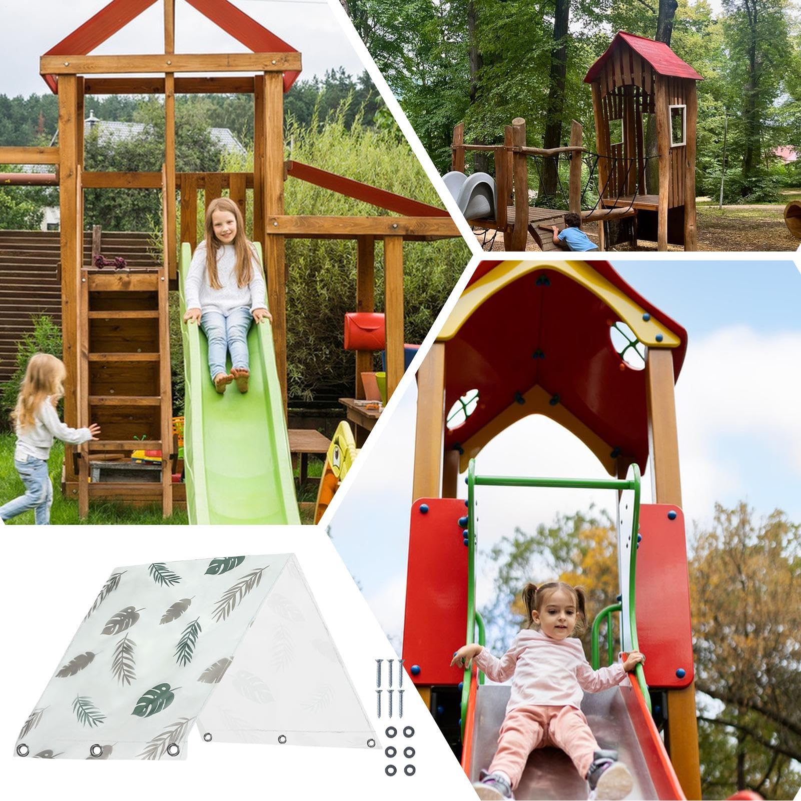 Zestawy do zabawy i wyposażenie placów zabaw | Wodoodporny solidny baldachim, odporny na rozdarcie, oddychający, pergola, akcesoria do pawilonu, pergoli, żagli przeciwsłonecznych, dżungli
