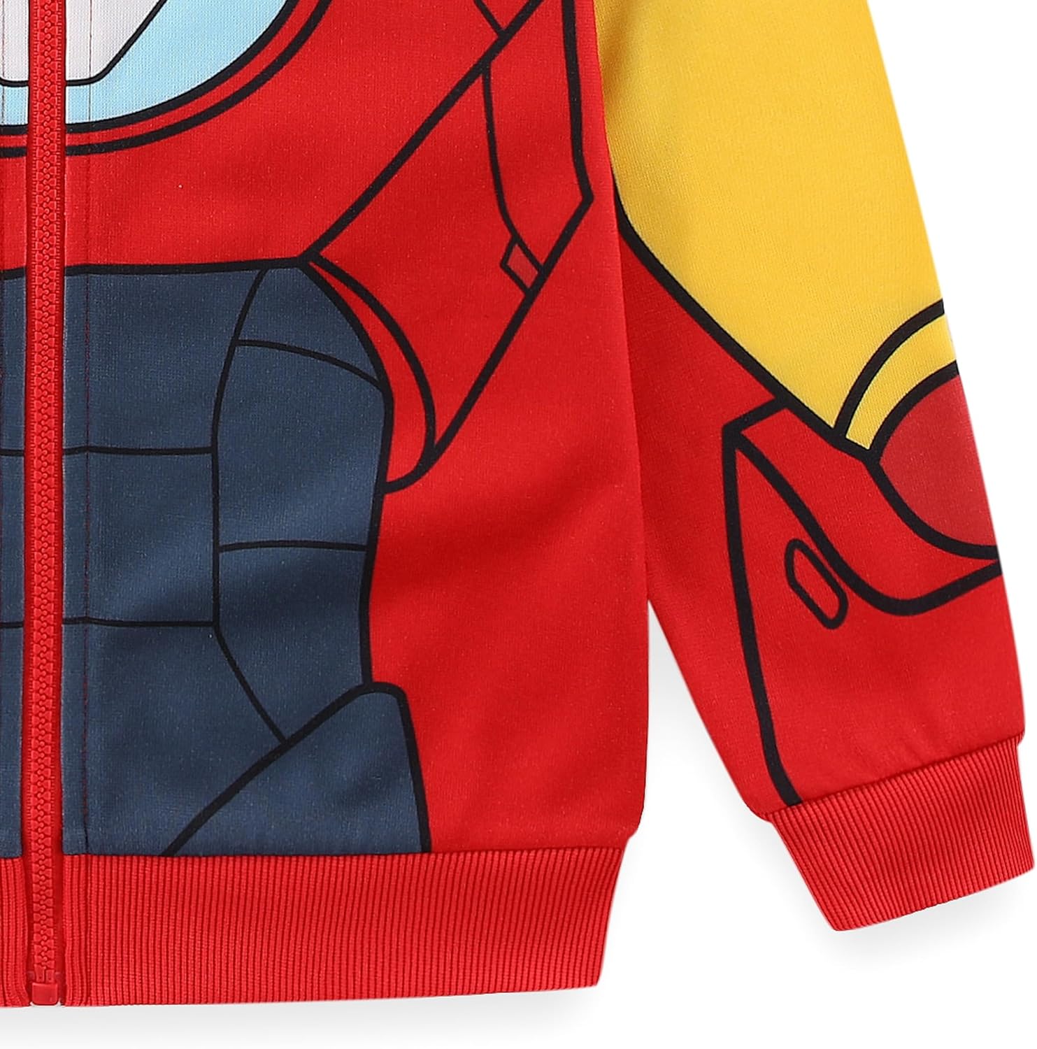 Marvel Iron Man Spider-Man Miles Morales Boys Zip Up Hoodie for Toddler and Big Kids - Image 4