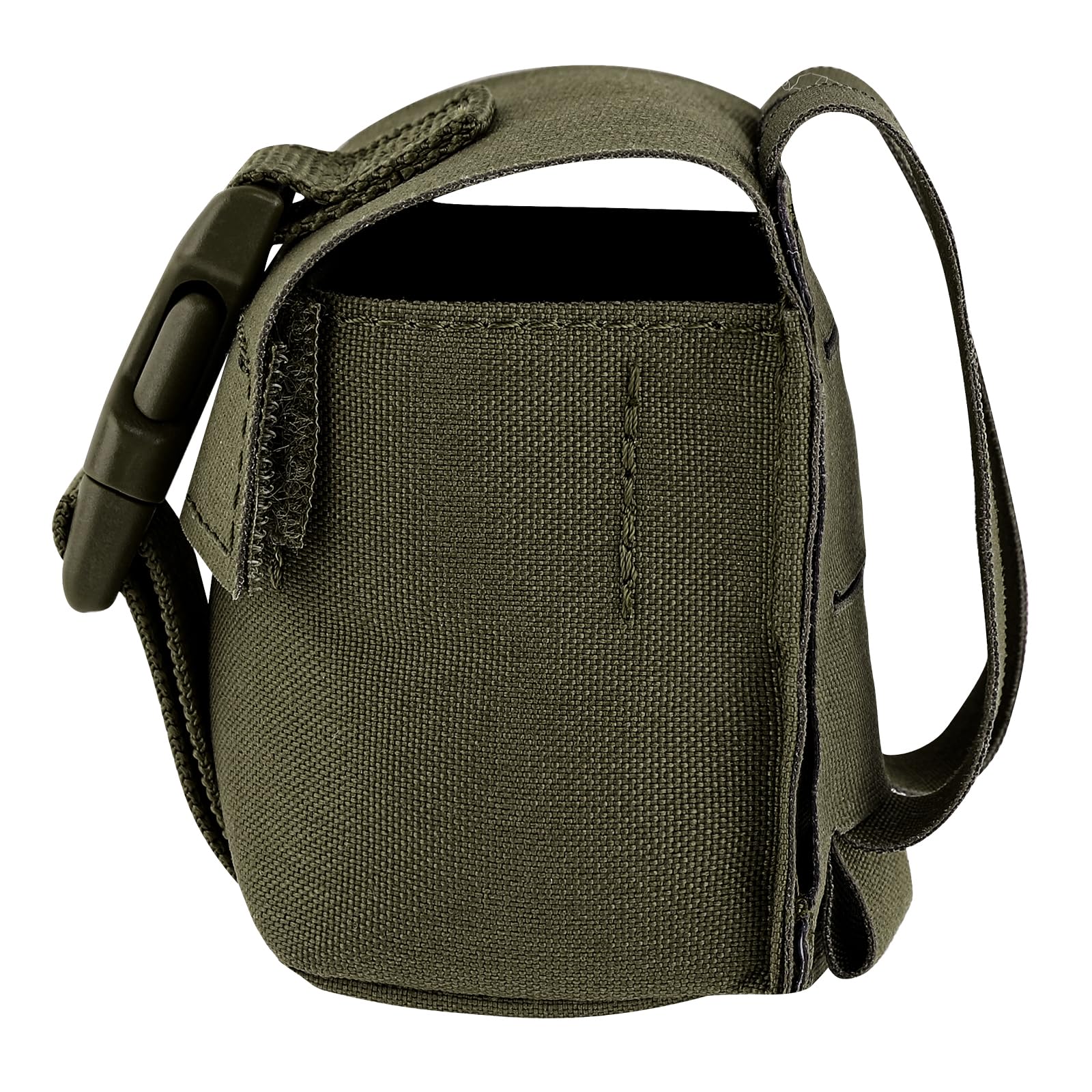 Tactical Single Frag Grenade Pouch, MOLLE Small Handy EDC Glove Pouch (Ranger Green) - Image 3