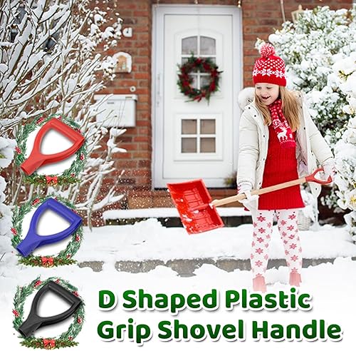 Miniatura 2 de MroMax Mango de agarre en D, 1-14 pulgadas de diámetro interior de 1.260 in, pala de nieve de PVC, mango de repuesto, accesorios de jardín,