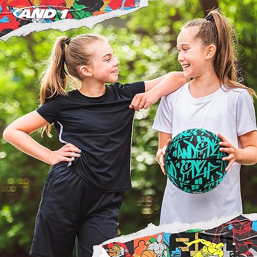 Miniatura 6 de AND1 Fantom Graffiti Rubber Basketball - Streetball for Indoor and Outdoor Use, Deep Channel Construction and Durability