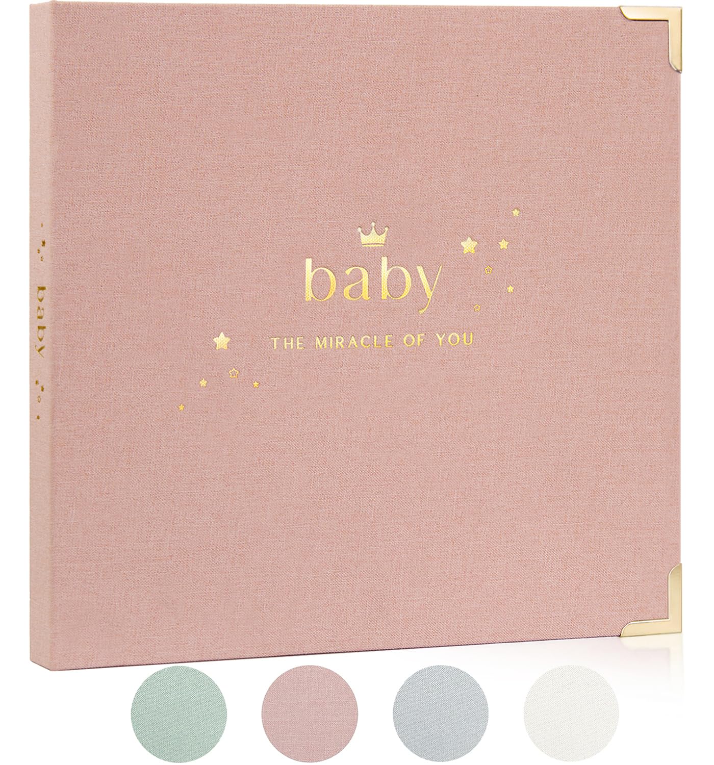 Baby Book Girls Keepsake - Baby Memory Book Girl Photo Album - Baby Books Gift for Baby Shower - Gender Reveal Gifts Girl for Expecting Mom - Newborn Keepsake Gifts for First Time New Mom Parents
