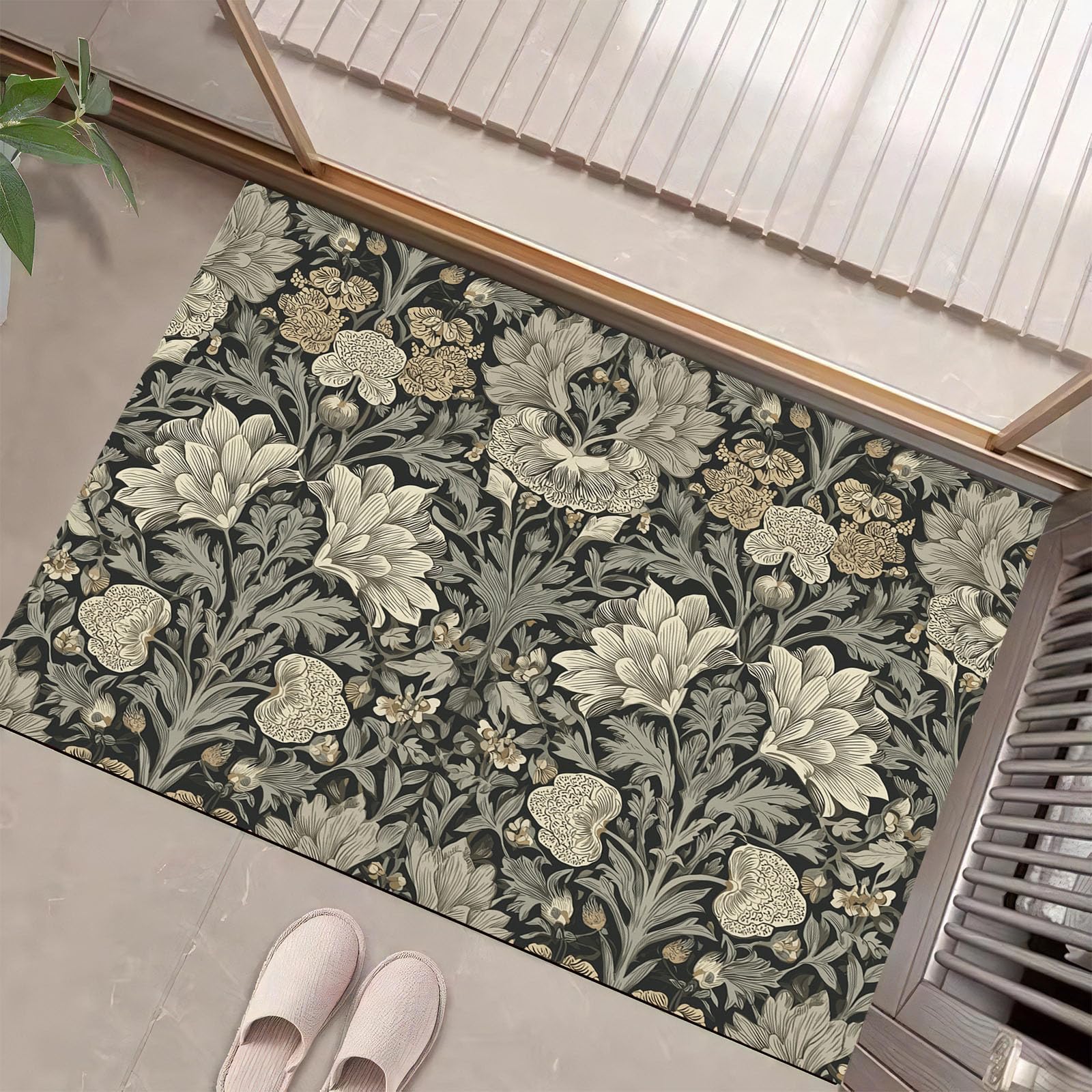 Tapis de décoration cuisine antidérapant poil ras pour sol propre et sécurisé