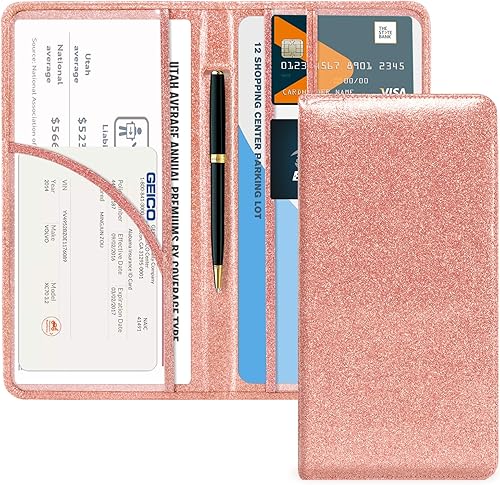 Miniatura 31 de CoBak - Estuche para registro y seguro del auto, organizador para la guantera, accesorio para compartimento de auto o camión, estuche con cierre