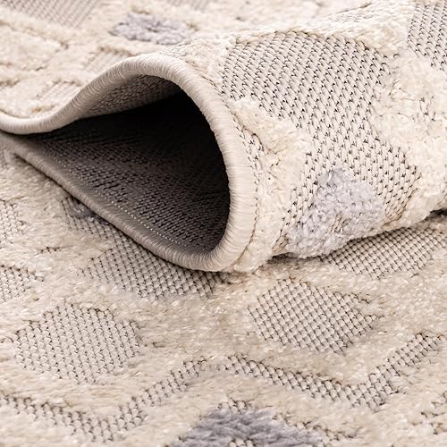 Miniatura 6 de Unique Loom Arlo Collection Alfombra de área - Lenny (ovalado 7 pies 10 pulgadas x 10 pies 0 pulgadas, beige arenosobeige)